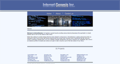 Desktop Screenshot of internetgenesis.com