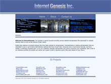 Tablet Screenshot of internetgenesis.com
